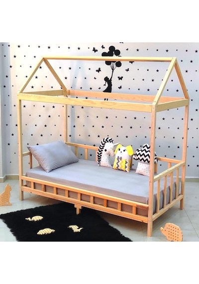 Markaawm Markaawm Luxury Montessori Karyola Ahşap Yatak Çocuk Bebek Yatak
