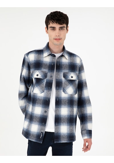 Pierre Cardin Erkek Lacivert Gömlek Desenli 50292338-vr033 Lacivert