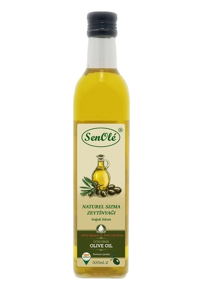 Senole Soğuk Sıkım Naturel Sızma Zeytinyağı Cam 500 ML