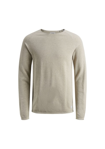 Jack & Jones Bisiklet Yaka Kazak-Hill 12157321 Oatmeal Ekru