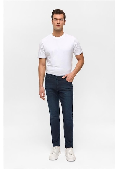 Süvari Mavi Slim Denim Pantolon Mavi