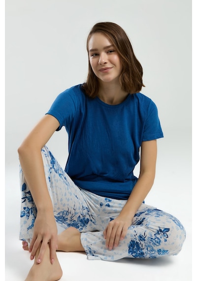 Pierre Cardin Kadın Mavi Pijama Takımı Pc8968-s-v1 Mavi