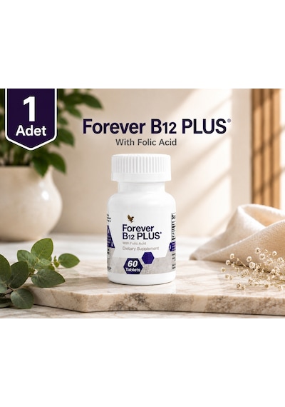 Forever B12 Plus Folik Asit ve B12 İçeren Takviye Edici Gıda  60 Tablet
