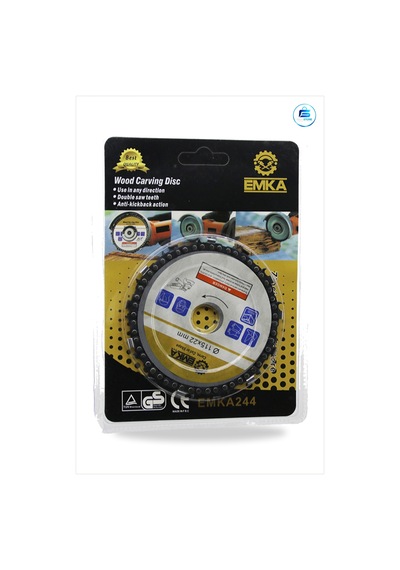 Ahşap Oyma Testere Diski 115x22 Mm Zincirli Daire Bahçe Açılı Taş