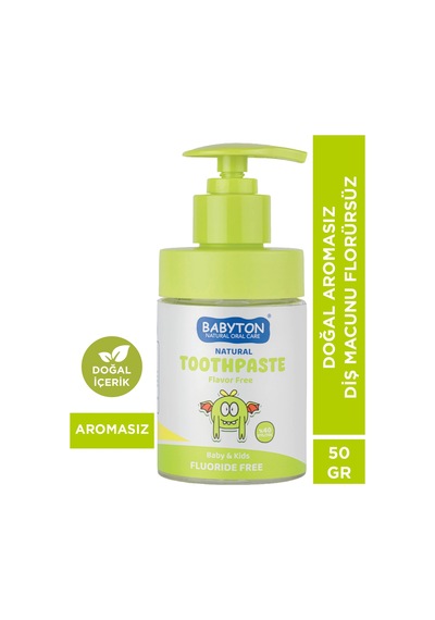 Doğal Aromasız Diş Macunu Florürsüz Pompalı 200 Ml Temel Bakım