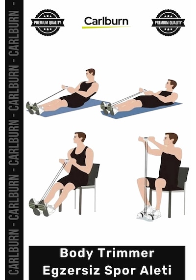 Trimmer Egzersiz Jimnastik Aleti Kol Bel Basen Karın Kalça Kas Body Trimmer Egzersiz Spor Aleti Çok Renkli