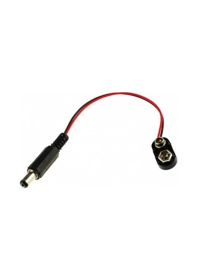 9 V Pil Barrel Dönüştürücü Kablo - 9 V To Dc Barrel Adapter