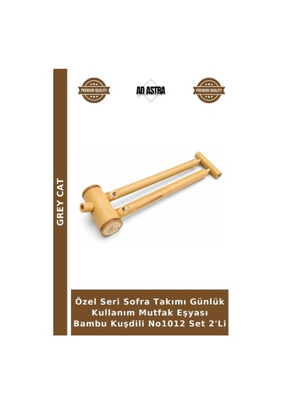 Özel Seri Sofra Takımı Günlük Kullanım Mutfak Eşyası Bambu Kuşdili No1012 Set 2'li Çok Renkli