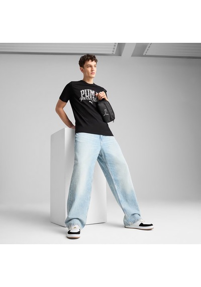 Puma Class Erkek Siyah Günlük Stil T-shirt 68464301 1639508 SIYAH