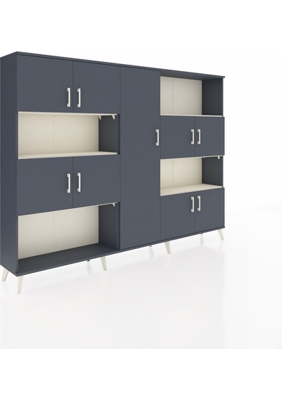 Arges Dolap 10 Raflı 9 Kapaklı 220x30x163 Antrasit-antrasit/aytaşı Antrasıt/aytası - Antrasıt Arges Dolap 10 Raflı 9 Kapaklı 220x30x163 Antrasit-antrasit/aytaşı Antrasıt/aytası - Antrasıt