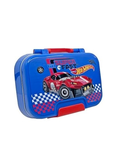 Wiggle Bento 1030ml Lunchbox Hotwheels Lisanslı Tek Katlı 2 Bölmeli Paslanmaz Çelik Sefer Tası Yemek Kutu Bakır