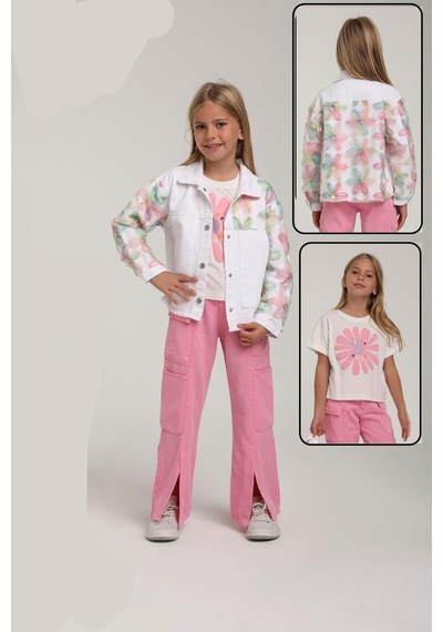 Escabel Kız Pantolon 25yesc2549 Pembe