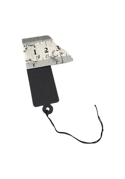 Yerli Üretim Büyük Boy Siyah Renk 3/2cm 80 Adet Karton İpli Fiyat Etiketi Çok Renkli