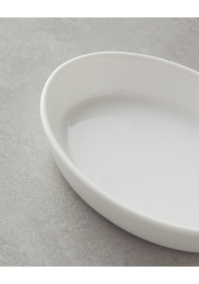 Lumina Oval Porselen Sunum Kabı / Servis Tabağı 19 12 Cm Beyaz