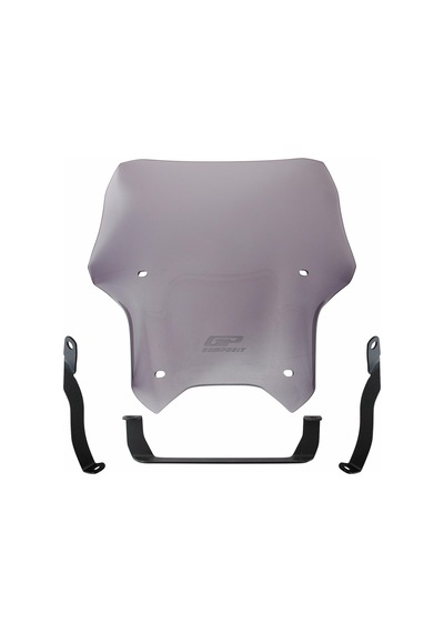 GP Kompozit CF Moto 250 NK 2018-2022 Uyumlu Spor Ön Cam Füme 33 cm