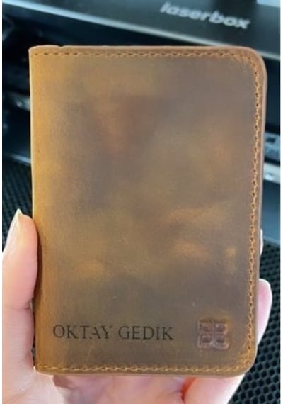 Enrico Slim Deri Kartlık G2 Antik Kahve