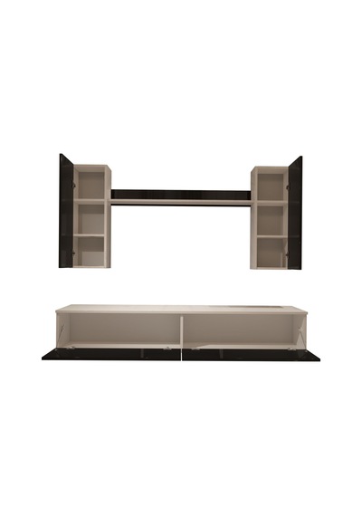 Decoraktiv Eko 7 Mdf Std Tv Ünitesi Tv Sehpası Beyaz - Siyah