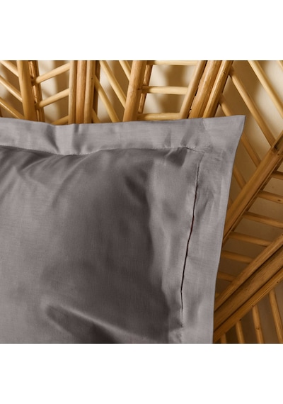 Soft Basic Oxford 2'li Yastık Kılıfı - Antrasit - 50x70 Cm Çok Renkli