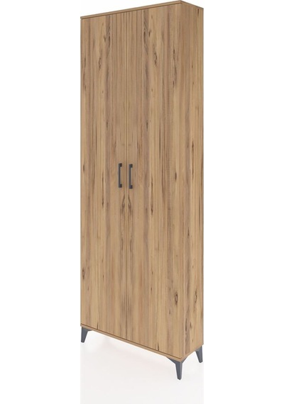 Arges Dolap 5 Raflı 2 Kapaklı 88x30x243 Çam-çam Çam