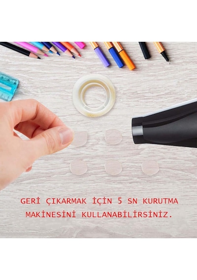 Çift Taraflı Balon Yapıştırma Bandı 100'Lü