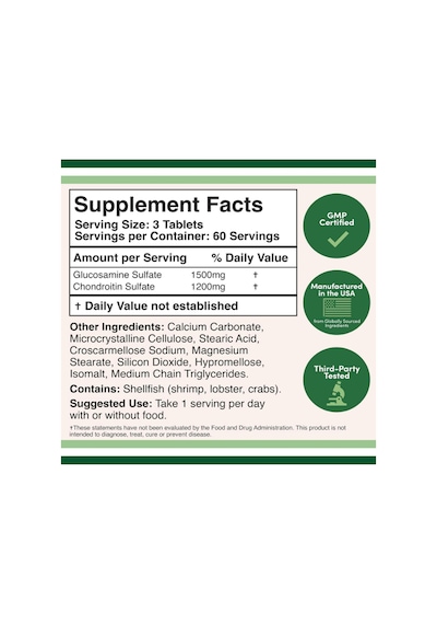 Double Wood Glucosamine Chondroitin Triple Strength 2700mg ...