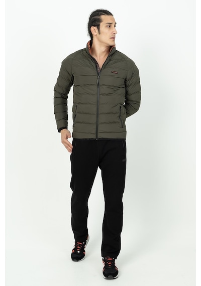 Maraton Sportswear Regular Erkek Dik Yaka Uzun Kol Basic Haki Mont 20112-haki Haki