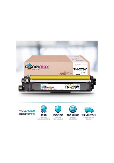 Brother Tn-279 .  Toner Sarı- Çipli / Dcp-l3520cdw / L3560cdw / Hl-l3220cw / L3240cdw / L3280cdw / Mfc-l3720cdw / L3760cdw / L3755cdw / L3780cdw / L8390cdw