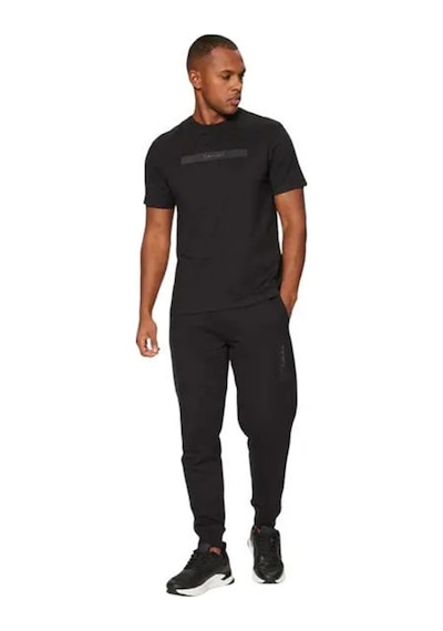 Calvin Klein Structured Embroıdery T-shırt SIYAH Siyah