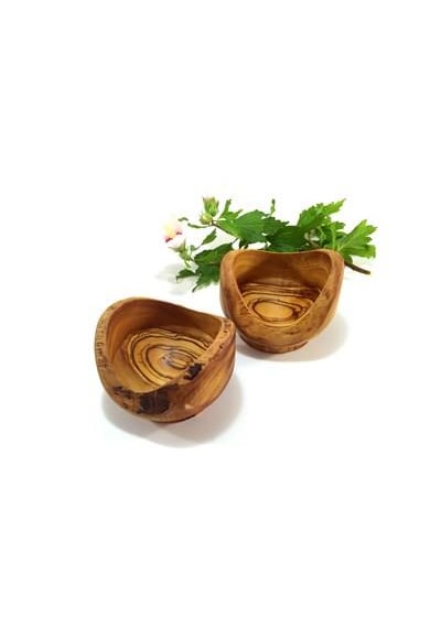 Zethome Zeytin Ağacı Ahşap Kütüklü Kase