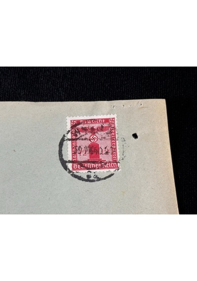 Deutsches Reich 1940 Yılında N Zi Dönemi 1döneminde Postadan Geçmiş Zarf 12 Pfennig Gama Haç Pullu