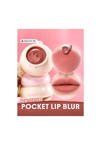 Sheglam Bounce Putty Pocket Lip Pot Mat Ruj - Peachy Pie Pembe