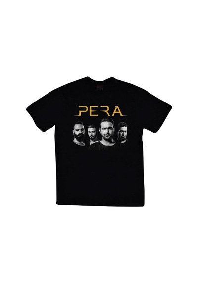 Stoned&Fame Pera Baskılı T-shirt SIYAH
