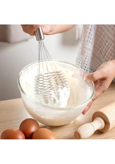 Helezon Yaylı Çırpıcı 304 Paslanmaz Çelik Makarna Çırpıcı & Çırpma Teli, Yaylı Spiral Tas