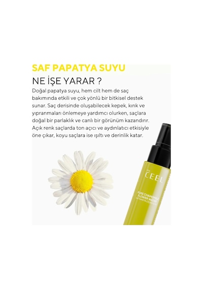 The Ceel Saf Papatya Suyu Saç Bakım Toniği 100 ML