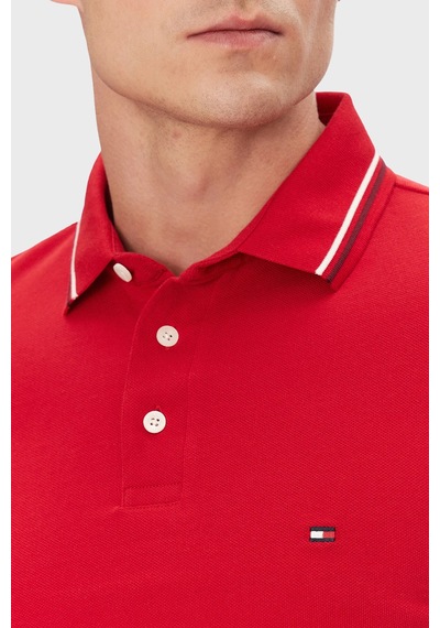 Tommy Hilfiger Erkek Polo Yaka T Shirt Mw0mw39993 Xld Kırmızı Kırmızı