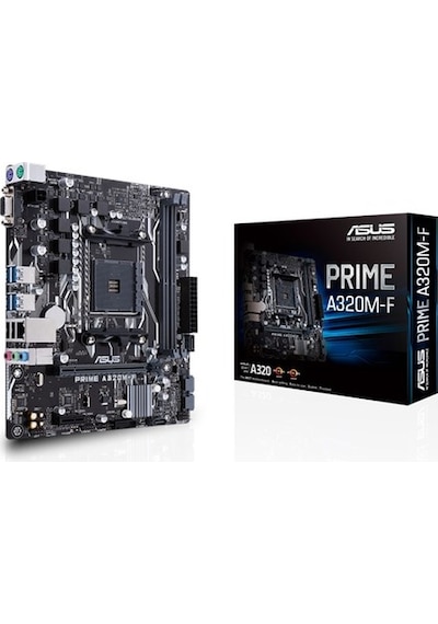 Asus Prime A320M-F AMD A320 3200 MHz (OC) DDR4 Soket AM4 mATX Anakart