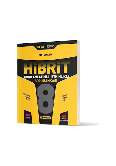 Hız Yayınları 8. Sınıf Matematik Konu Anlatımlı Etkinlikli Hibrit Soru Bankası