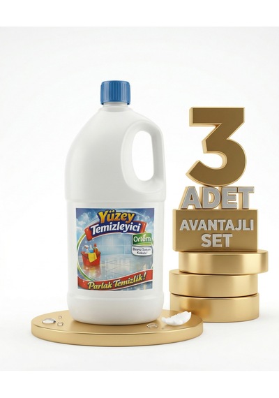 Ortem Beyaz Sabun Kokulu Yüzey Temizleyici 3x2,5 Kg Diğer