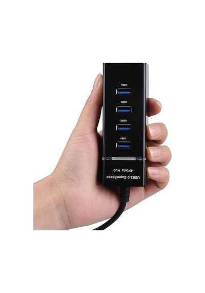 6043 4 Port Usb 3.0 Çoğaltıcı Çoklayıcı Hub Adaptör Switch Hız: Usb3.0-5gbit/sn 4 Adet Usb3.0 K