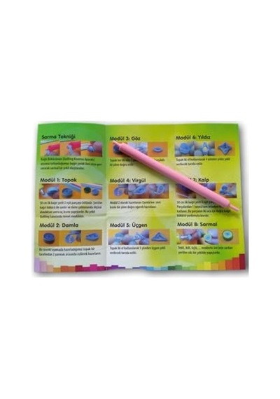 Quilling/quiling Set İnce 0,5x50 Cm 150 Kağıt Şerit 8680422509887 Genel