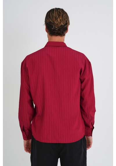 Redline Alto Erkek Oversize Gömlek Bordo
