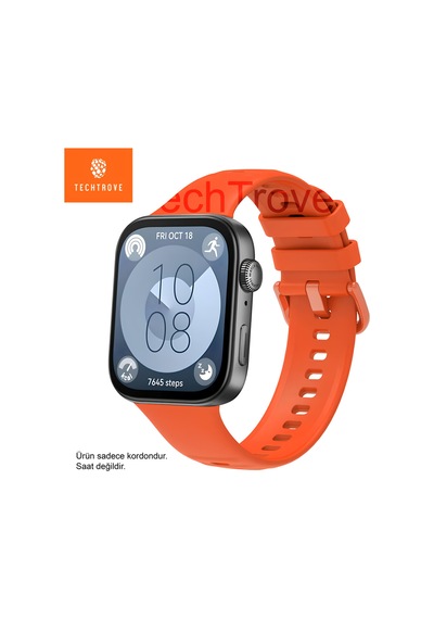 Huawei Watch Fit 3 Band Uyumlu Spor Delikli Ayarlanabilir Renkli Silikon Kordon Kayış