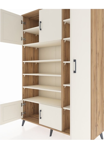 Hyperion Dolap 11 Raflı 5 Kapaklı 132x44x195 Çam-aytaşı/aytaşı Çam Hyperion Dolap 11 Raflı 5 Kapaklı 132x44x195 Çam-aytaşı/aytaşı Çam