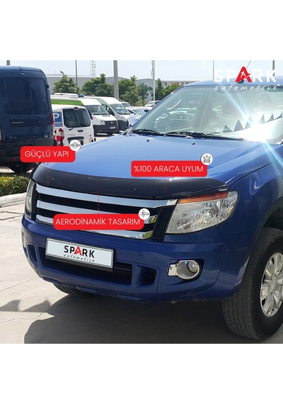 Ford Ranger 2011- 2015 Yıl Aralığı Uyumlu Kaput Rüzgarlığı 4mm Siyah