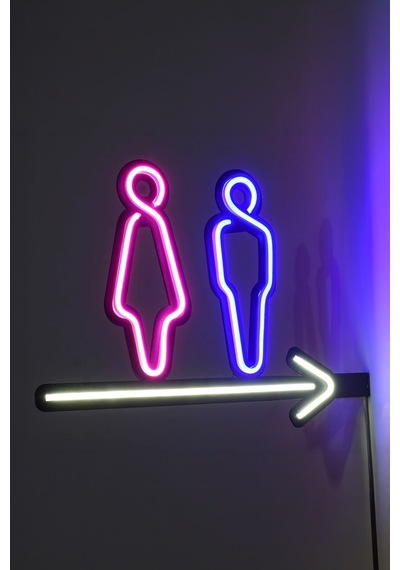Wc Yönlendirme Neon Tabela