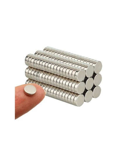10'Lu Yuvarlak Neodyum Mıknatıs 5x2 Mm