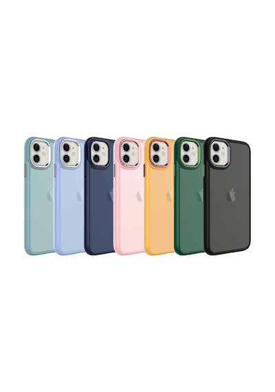 Zeyline Apple Uyumlu iPhone 11 Buzlu Sert Pc Zore May Kapak-turuncu