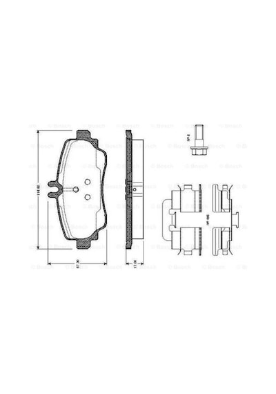 Mercedes Vaneo 414 170 Cdı 1.7 2002-2006 Bosch  Ön Balata 23070