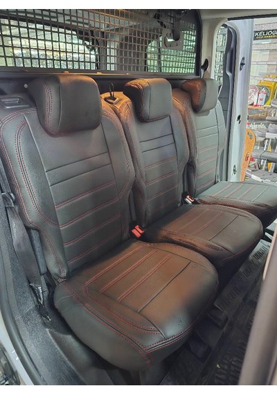 Citroen Berlingo Uyumlu Araca Özel Oto Koltuk Kılıfı 158492 Deri Siyah