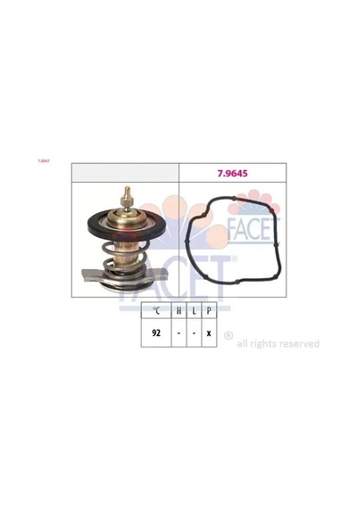 Facet 78847 Termostat A6112000515 A6122000215 A6462001115